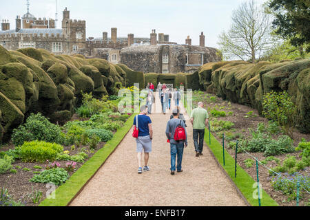 Walmer Castle Deal Topiary Walk  English Heritage Kent UK Stock Photo