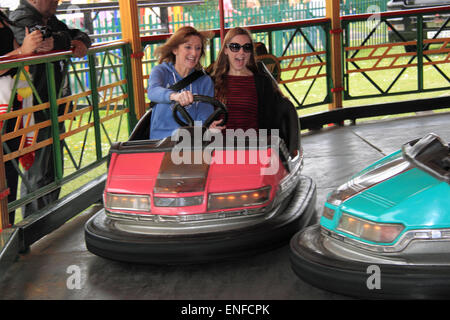 Rock 'N' Roll Dodgems, Carter's Steam Fair. Traditional historic travelling fairground rides and attractions. May Day Bank Holiday 2015. Hersham Green, Surrey, England, Great Britain, United Kingdom, UK, Europe Credit:  Ian Bottle / Alamy Live News Stock Photo