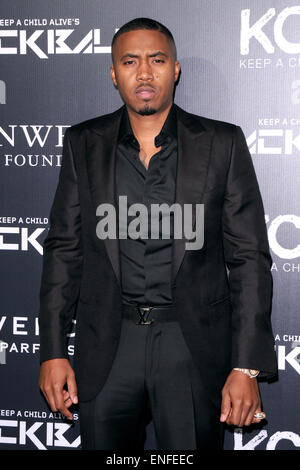 Keep A Child Alive's 11th Annual Black Ball at Hammerstein Ballroom - Arrivals  Featuring: Nas Where: Manhattan, New York, United States When: 30 Oct 2014 Stock Photo