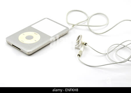 mp3 player isolated on white background Stock Photo