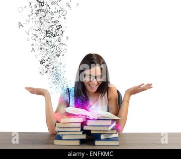 Inspiration from books Stock Photo