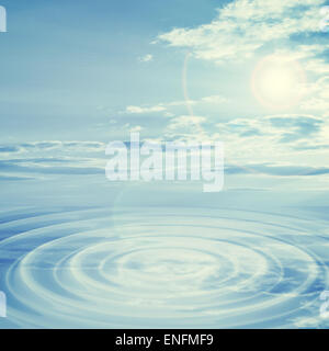 Natural blue sky background Stock Photo