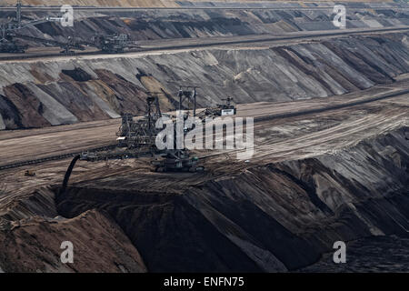 Stacker, Garzweiler surface mine, North Rhine-Westphalia, Germany Stock Photo