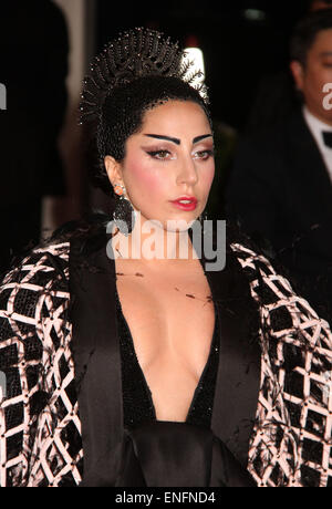 New York, , USA. 4th May, 2015. LADY GAGA attends the Costume Institute Benefit gala celebrating the opening of the new exhibit of 'China: Through the Looking Glass' held at the Metropolitan Museum of Art. Credit:  Nancy Kaszerman/ZUMAPRESS.com/Alamy Live News Stock Photo