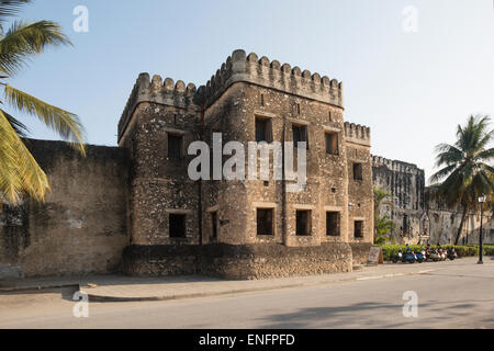 Old Fort, Stone Town, Zanzibar, Unguja, Tanzania Stock Photo