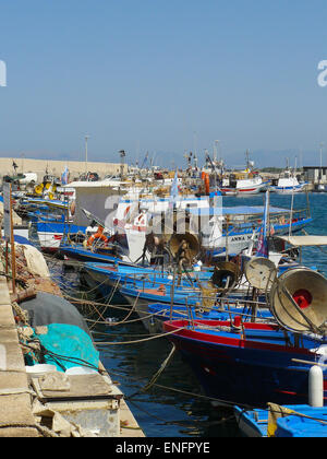 Boats, San Vito Lo Capo, Sicily, Italy Stock Photo