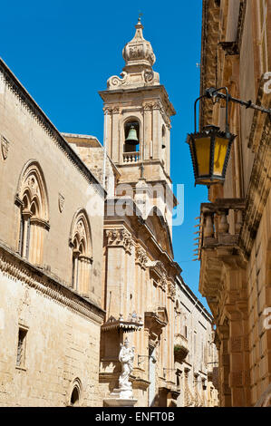 Carmelite Church, Mdina, Malta Stock Photo