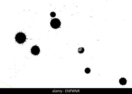 Ink spot on textured paper Stock Photo