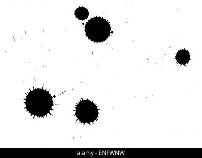 Ink spot on textured paper Stock Photo