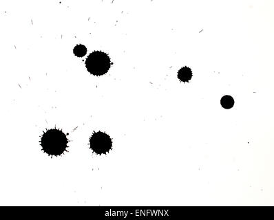 Ink spot on textured paper Stock Photo