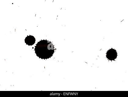 Ink spot on textured paper Stock Photo