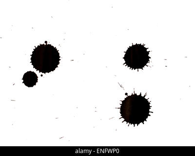 Ink spot on textured paper Stock Photo