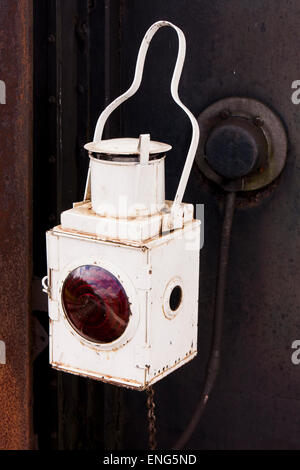 Old Train Railroad Lantern Stock Photo