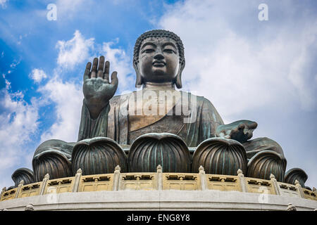 Hong Kong, China at the Tian Tan Buddha. Stock Photo