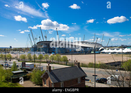 Etihad Stadium in Manchester, United Kingdom. Stock Photo