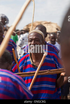A Group of Traditional Konso Tribe Men Playing Gebra which is the ...