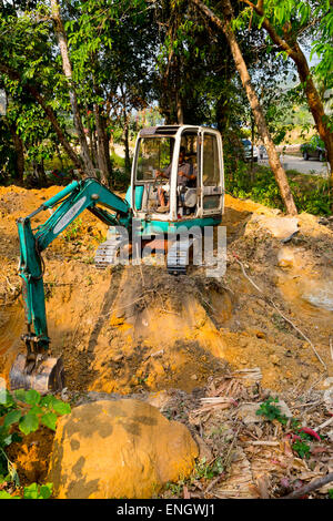 Digger in Kai Bae on Ko Chang, Thailand Stock Photo
