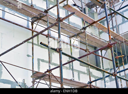 Contemporary architecture and residential building under construction Stock Photo