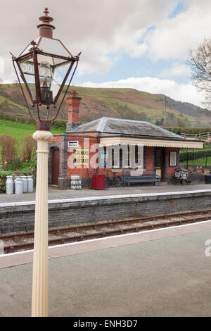 Carrog Railway Station North Wales part of the Llangollen Railway Society preservation railway Stock Photo