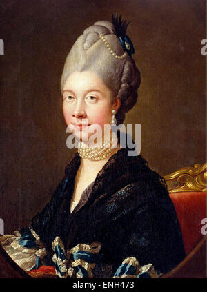 Queen Charlotte of Great Britain and Ireland and wife of King George III Stock Photo