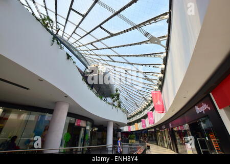 A view inside the Khan Shatyr shopping and entertainment center in ...