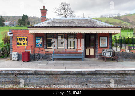 Carrog Railway Station North Wales part of the Llangollen Railway Society preservation railway Stock Photo