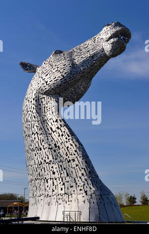 The Kelpies sculptures in Helix Park, Falkirk, Scotland Stock Photo
