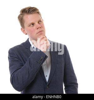 young businessman thinking Stock Photo