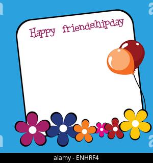 vector friendship day background with space for your text Stock Vector