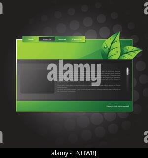 vector editable website template design Stock Vector