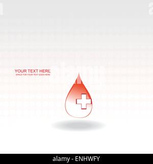 Blood Sign Vector hemoglobin for blood color icon vector illustration Stock Vector Image ...