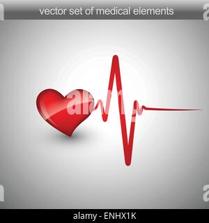 heart beats vector illustration Stock Vector