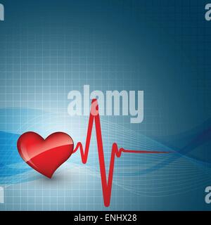 heart beats vector illustration Stock Vector