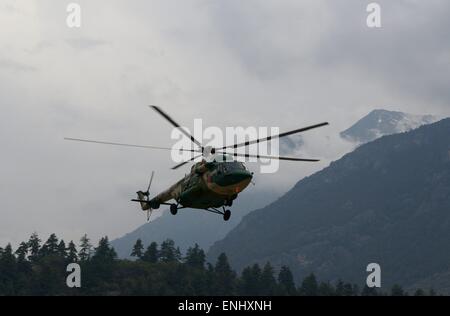 Gyirong, China's Tibet Autonomous Region. 4th May, 2015. A soldier ...