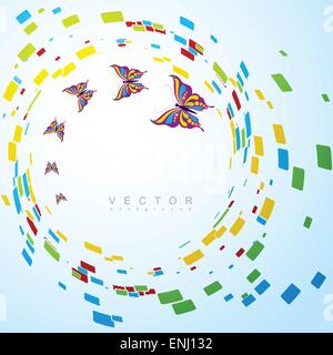 beautiful creative butterfly background with space for your text Stock Vector