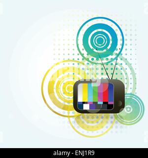 abstract style tv background design Stock Vector