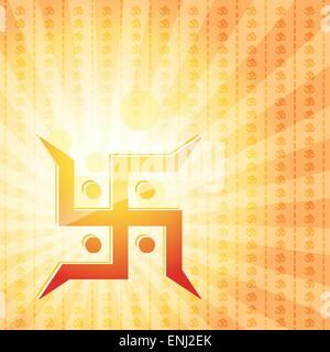 vector swastik symbol background Stock Vector