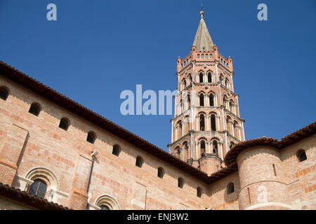 The Basilica of St Sernin, Toulouse, a UNESCO World Heritage site. Stock Photo