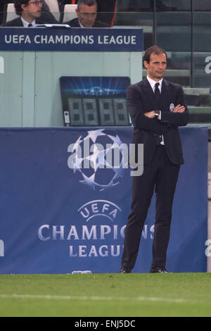 Turin, Italy. 5th May, 2015. Massimiliano Allegri (Juventus) Football/Soccer : UEFA Champions League Semi-final 1st leg match between Juventus 2-1 Real Madrid at Juventus Stadium in Turin, Italy . © Maurizio Borsari/AFLO/Alamy Live News Stock Photo