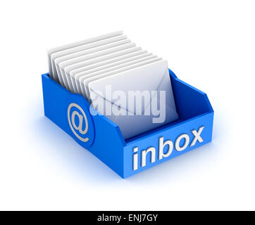 illustration of letterbox with letters Stock Photo - Alamy