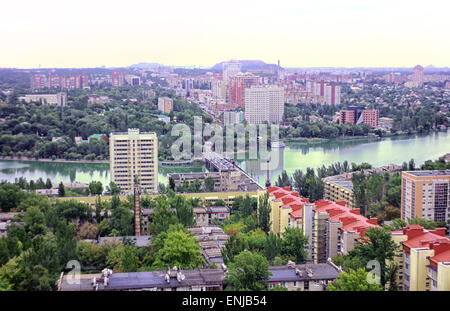 The beautiful city of Donetsk, Ukraine. A bird's-eye Stock Photo