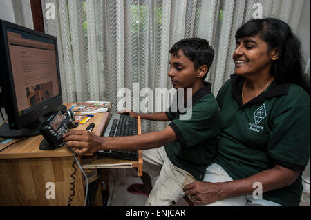 Amateur Radio station in Sri Lanka, South East Asia Stock Photo image picture