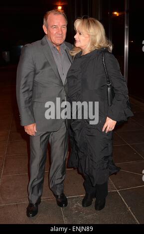 'The Saturday Night Show' outside arrivals  Featuring: Bonnie Tyler & husband Robert Sullivan Where: Dublin, Ireland When: 02 Nov 2014 Stock Photo