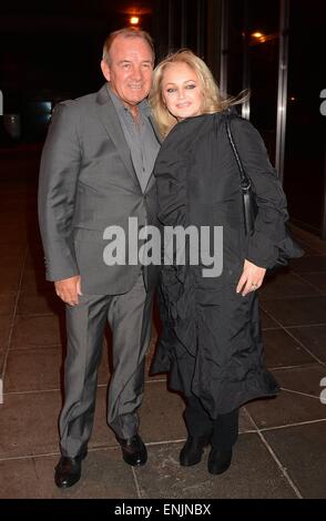 'The Saturday Night Show' outside arrivals  Featuring: Bonnie Tyler & husband Robert Sullivan Where: Dublin, Ireland When: 02 Nov 2014 Stock Photo