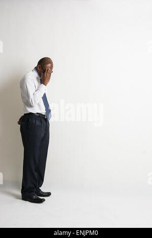 indian male businessman with stressful look Stock Photo