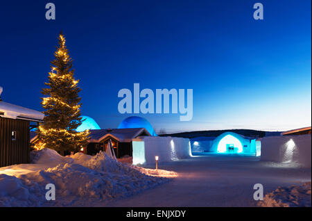 Ice Hotel, Kiruna, Lapland, Arctic Circle, Sweden, Scandinavia, Europe Stock Photo