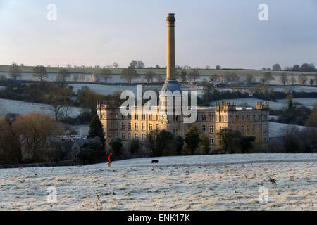 Bliss Mill in morning frost, Chipping Norton, Cotswolds, Oxfordshire, England, United Kingdom, Europe Stock Photo