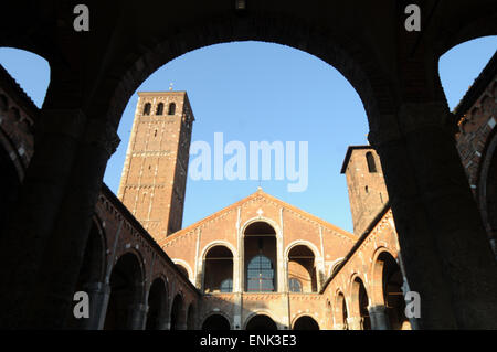 Italy, Lombardy, Milan, Sant'Ambrogio Basilica