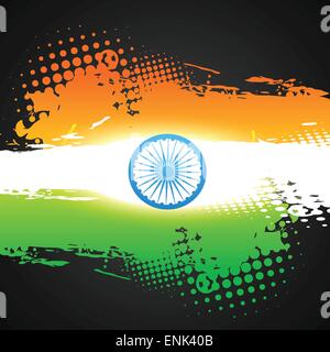 vector indian flag in grunge style design Stock Vector Image & Art - Alamy