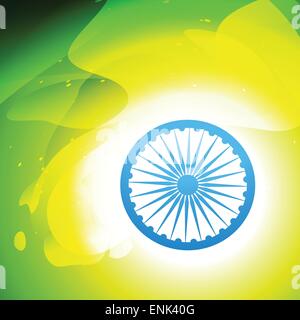 indian flag in wave style vector background Stock Vector Image & Art ...